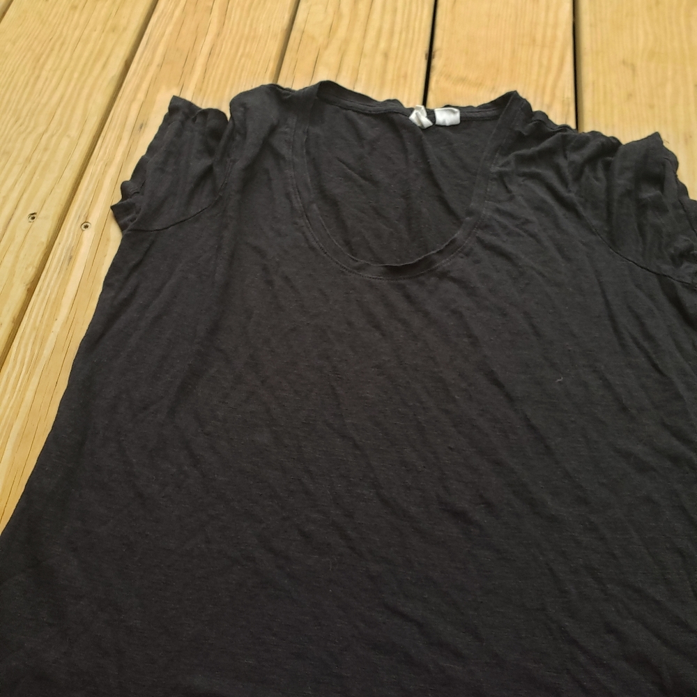 M Black Crop Top